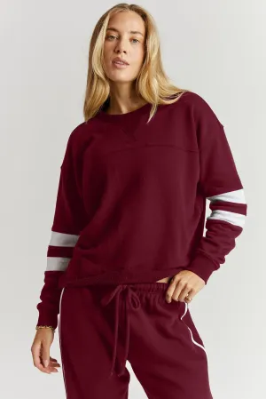 Varsity Sweatshirt Minimalist Style AntiPill Fabric