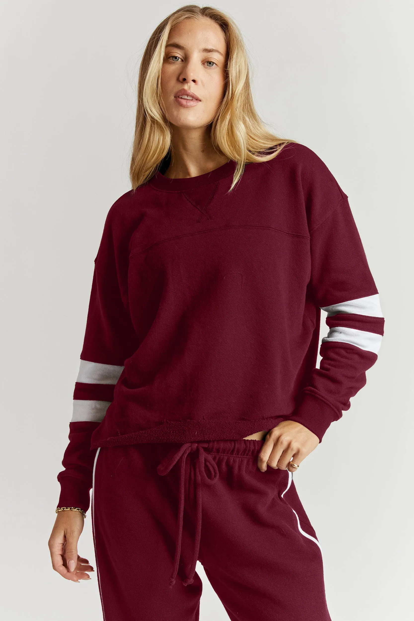 Indoor Outfit Varsity Sweatshirt
