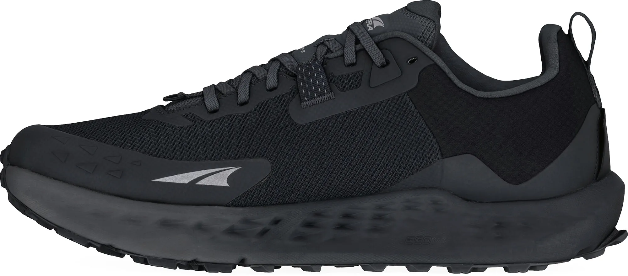 Rockered Sole Energy Propulsion Tech Altra Timp 5 GORE-TEX Womens Trail Running Shoes - Black