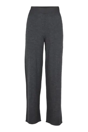 Vera Wide Pants - Dark Grey Mel. LowProfileWaistband