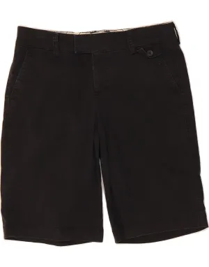 Personalized Touch Bold Hue DOCKERS Womens Curvy Mid Rise Chino Shorts US 4 Small W30  Black Cotton