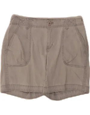 EDDIE BAUER Womens Mercer Fit Chino Shorts US 2 XS W28  Grey Cotton Festival Outfit Weekend Style
