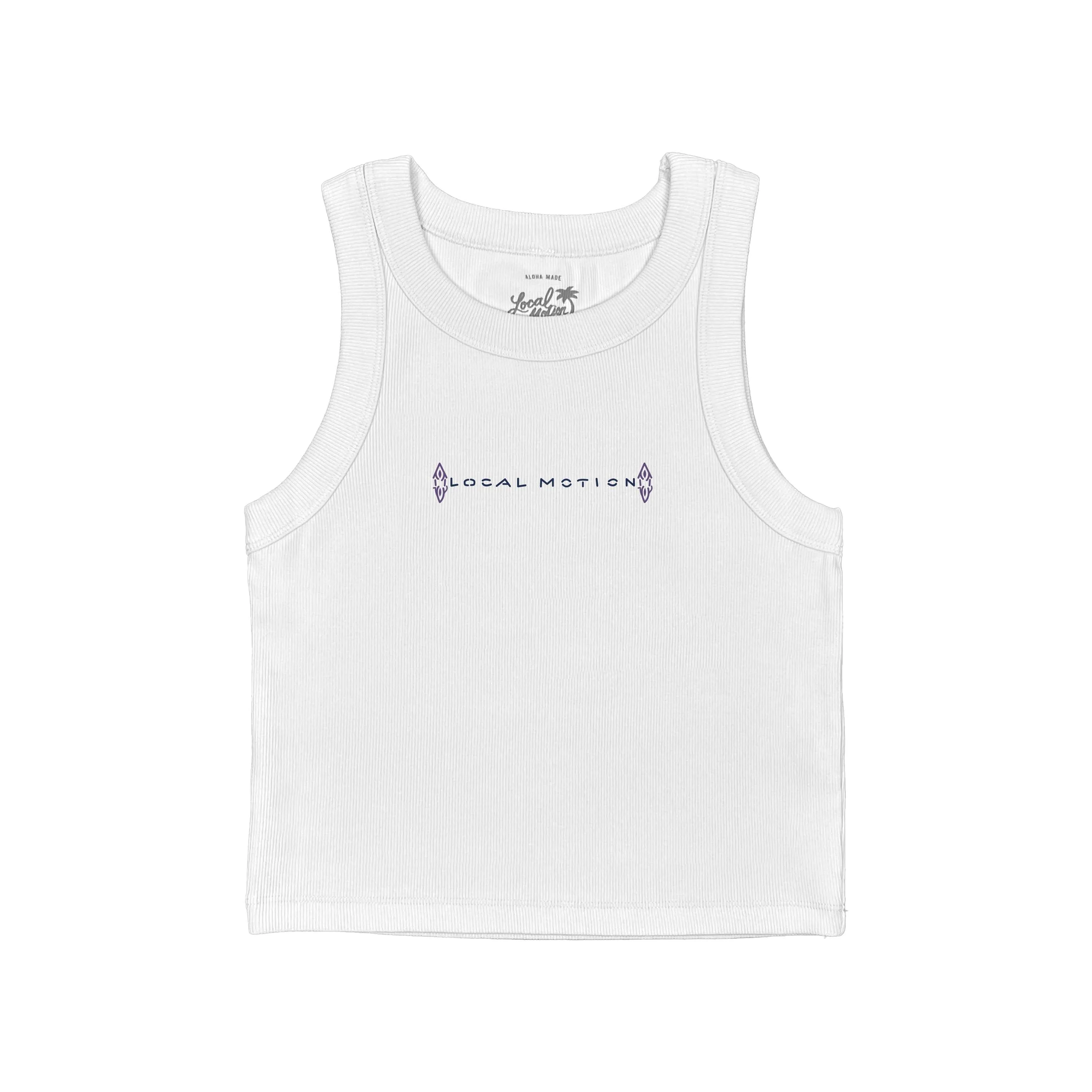 Modern Design VINTAGE LOGO RIB CROP TANK