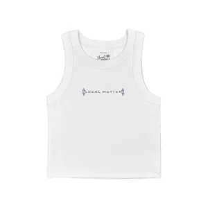 Modern Design VINTAGE LOGO RIB CROP TANK