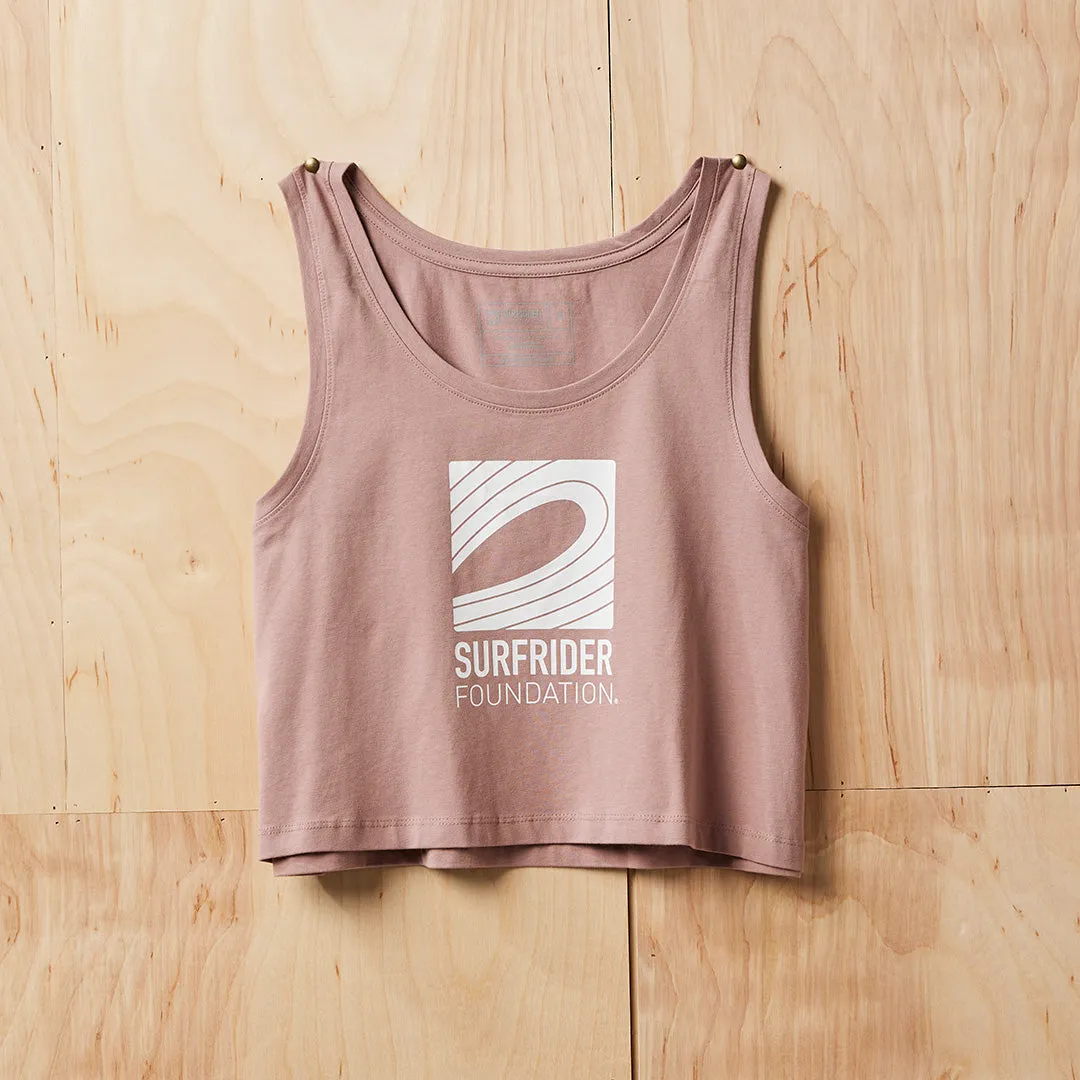 Chic Casual Wear StretchReinforcedArmholes Womens Logo Crop Tank