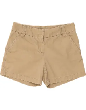 J. CREW Womens City Fit Chino Shorts US 6 Medium W32  Beige Cotton No Slip Shoulder Grip Spring Trend