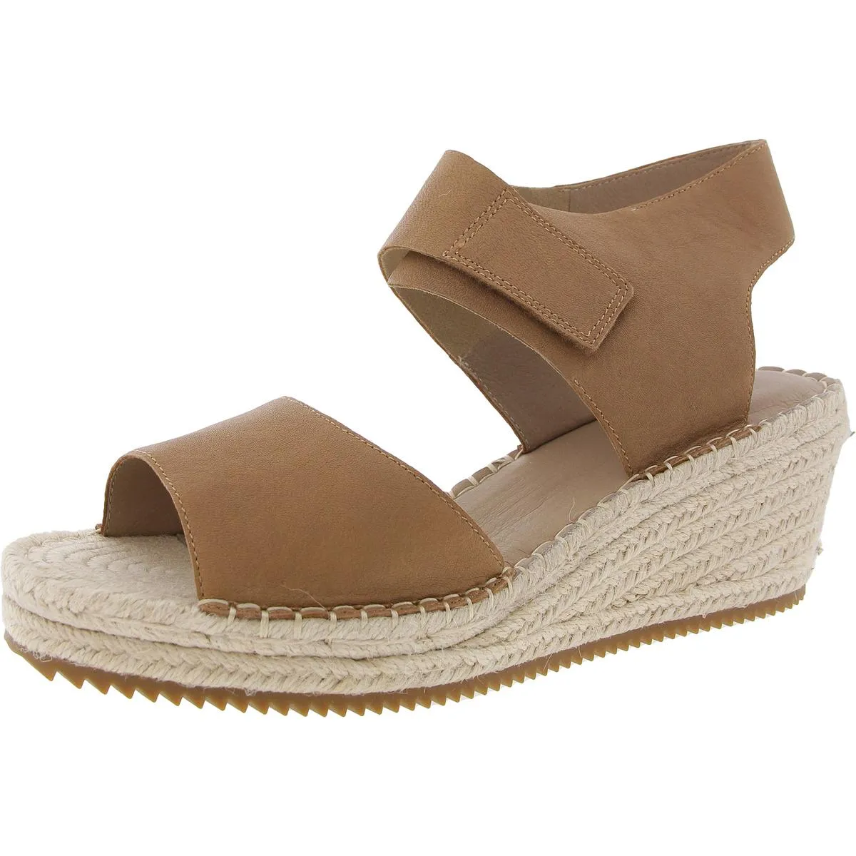 Fresh Edge WESLIA Womens Adjustable Faux Suede Espadrille Heels