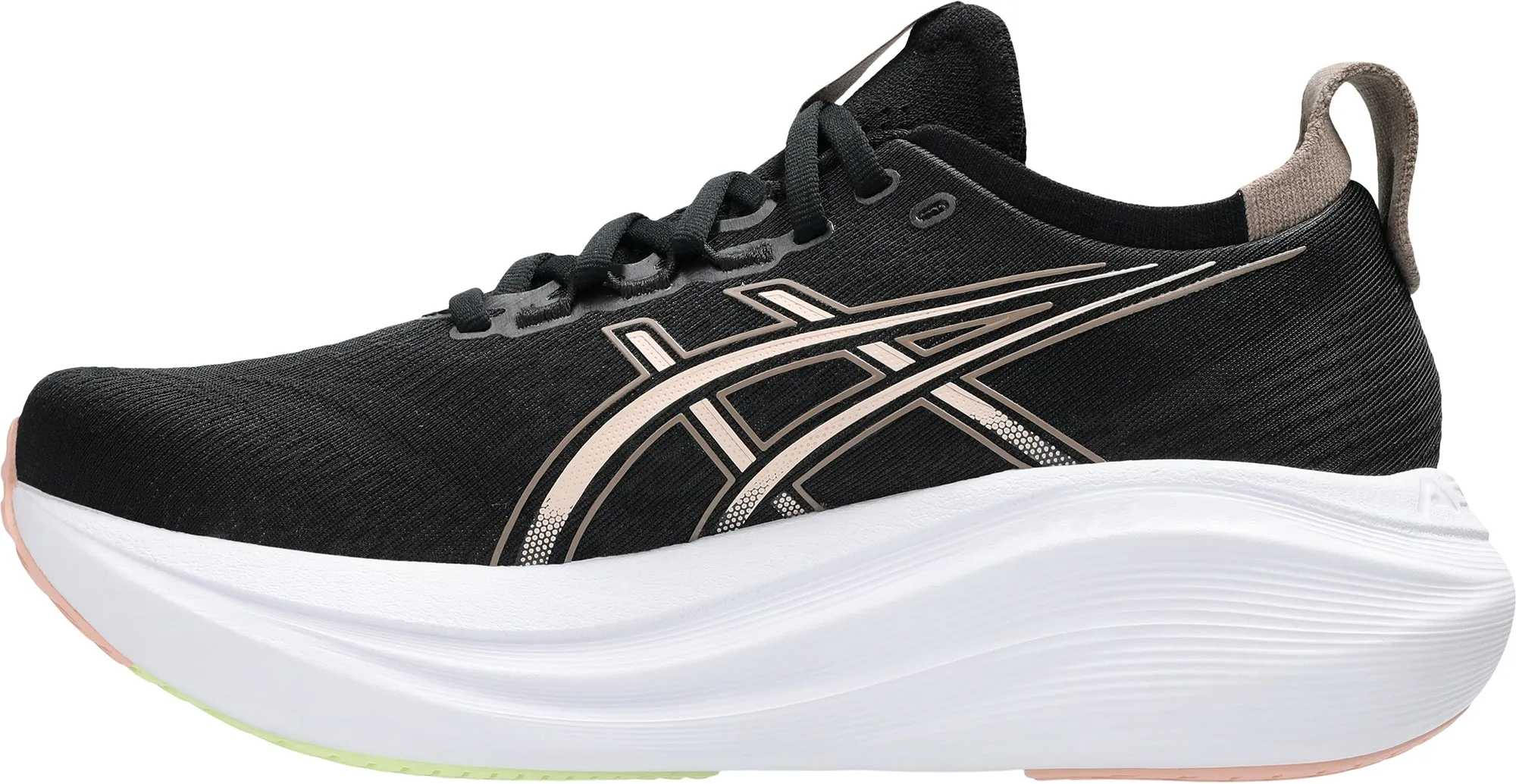 Impact Absorption Technology Asics Gel Nimbus 27 Womens Running Shoes - Black
