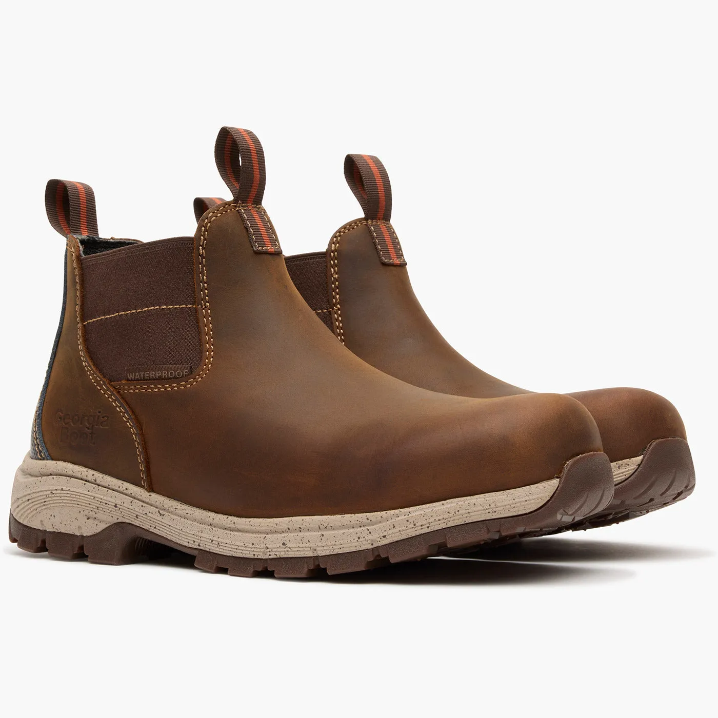 Georgia Boot Eagle Trail Women's Waterproof Alloy Toe Chelsea Work Boot Easy Pairing