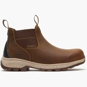 Fleece Soft Customizable Fit Features Georgia Boot Eagle Trail Women's Waterproof Alloy Toe Chelsea Work Boot