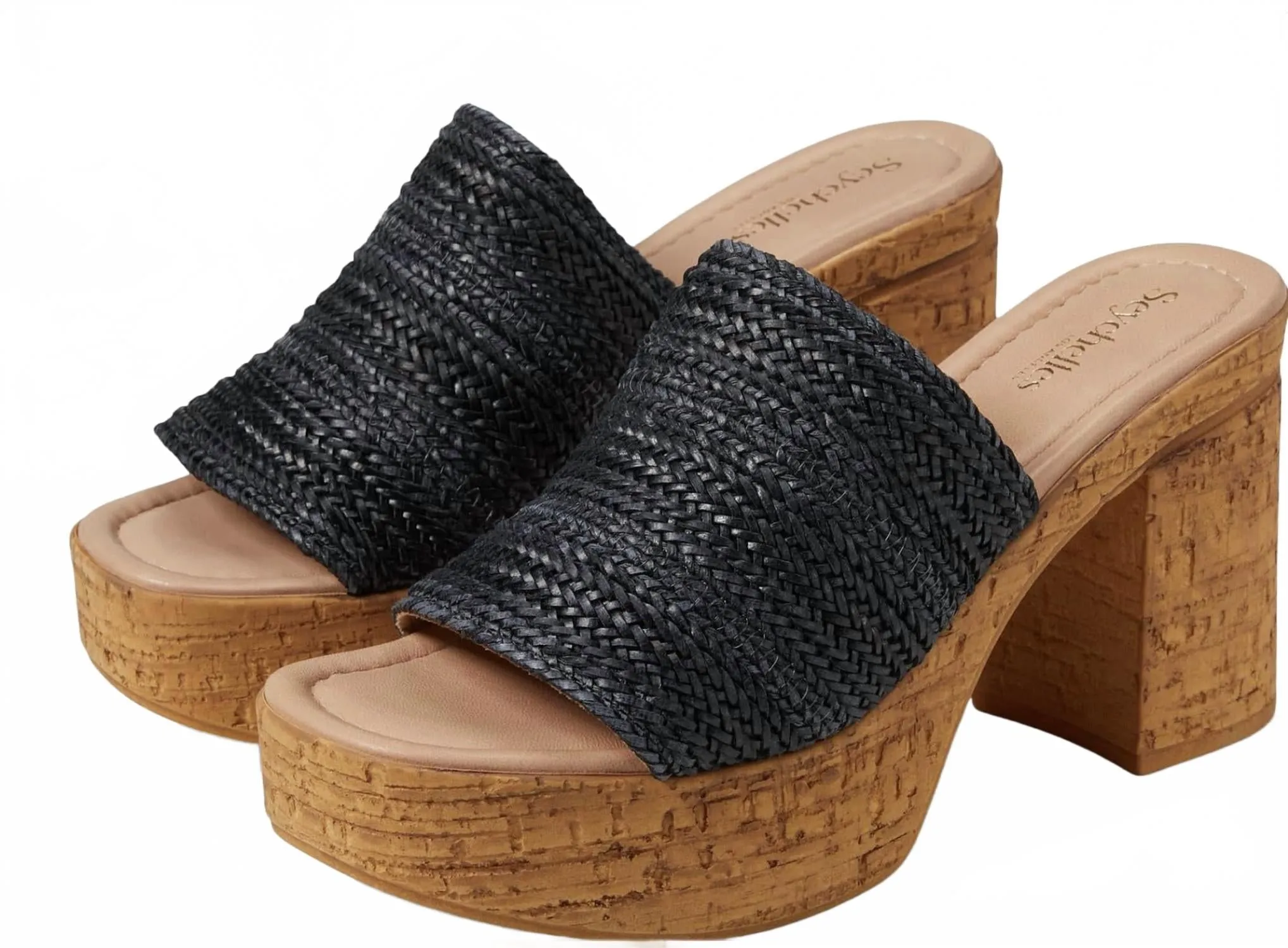 Women Applause Platfrom Sandal In Black Chic Profile