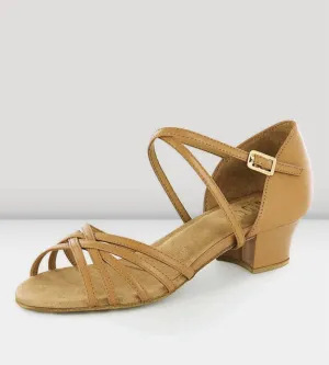 Premium Detail Stable Women's Annabella Latin Practice Shoe In Natural Leather