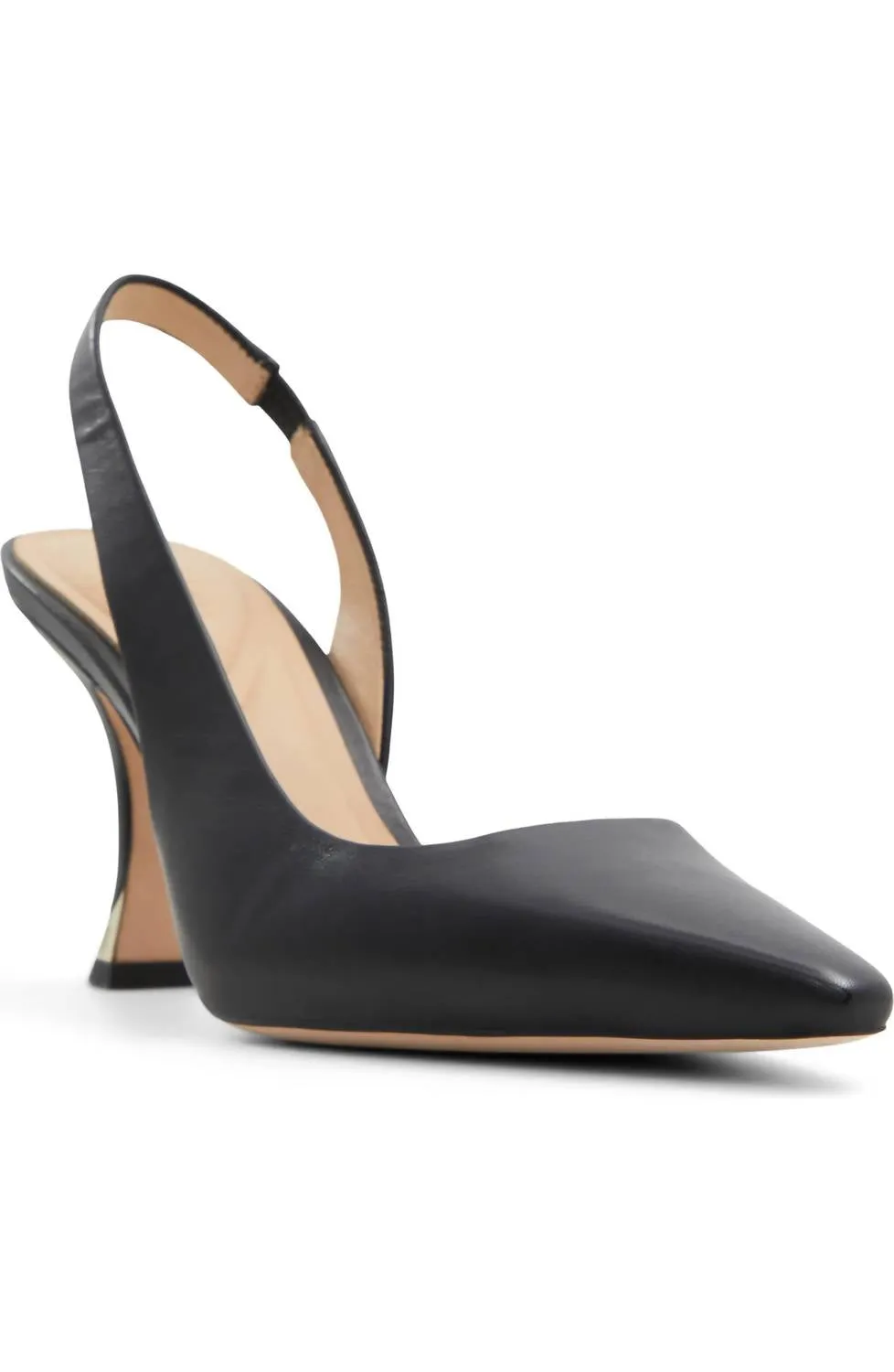 Sexy Red Heels Luxury Leather Pumps Women's Ari Slingback Pump Heels In Black