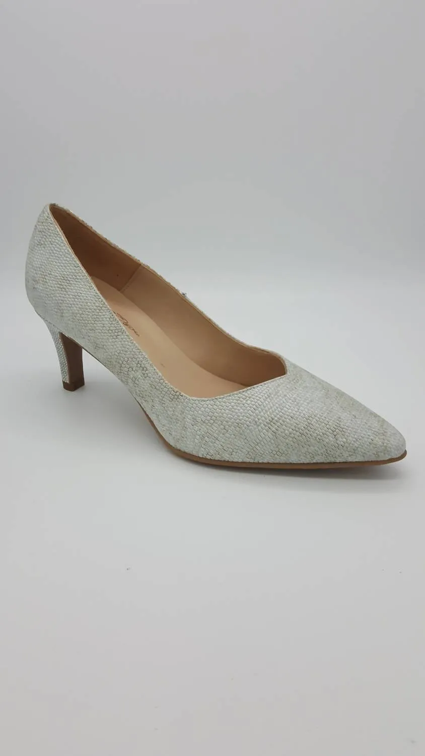 Women's Benett Heels In White Low Top