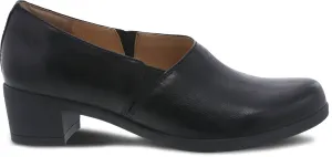 Women's Camdyn Heeled Comfort Shoes In Black Burnished Nubuck Autumn footwear