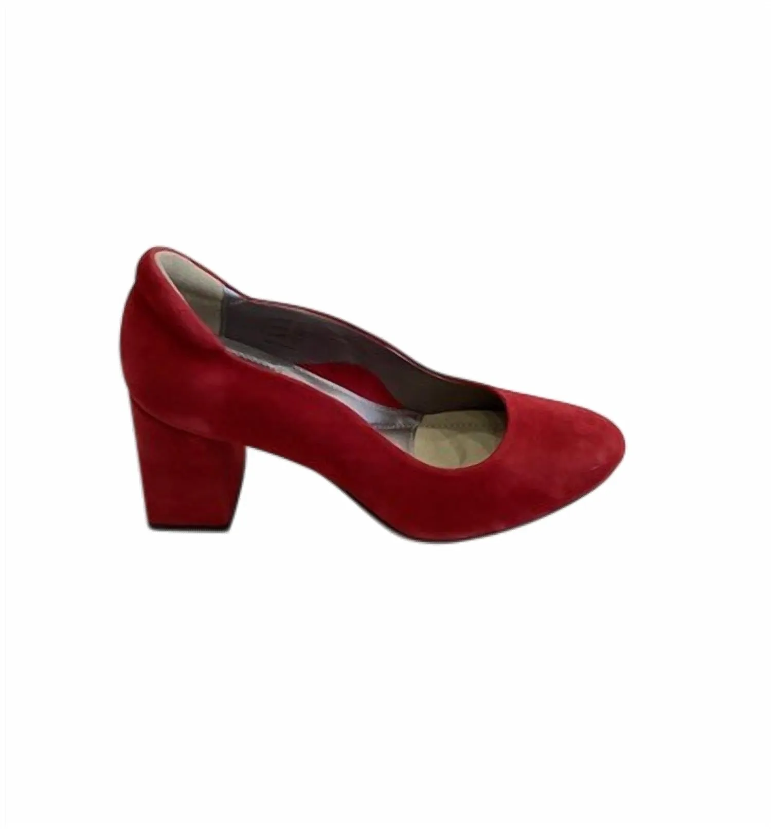 Women's Cera Pump In Ferrari Red Textured Finish Satin Wedding Shoes