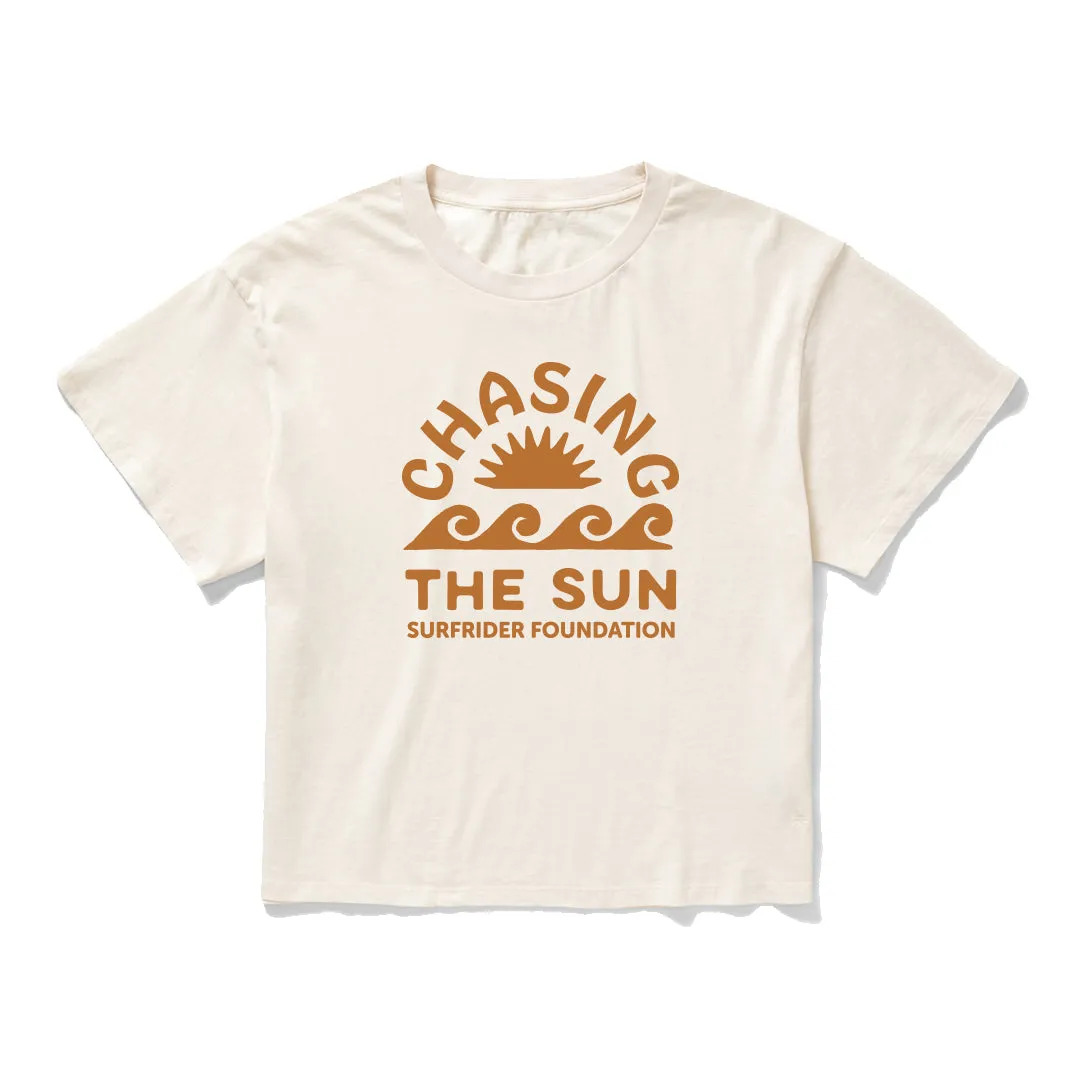 Womens Chasing Sunsets Tee right size