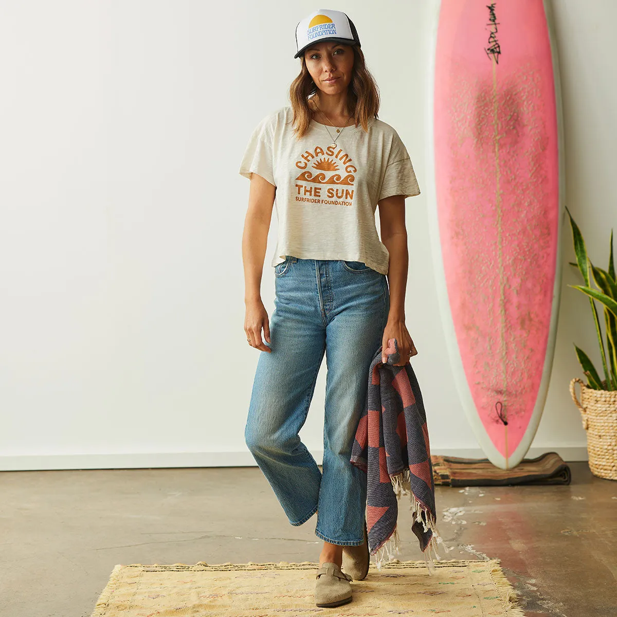 Womens Chasing Sunsets Tee Soft and Flexible Cozy Wearable