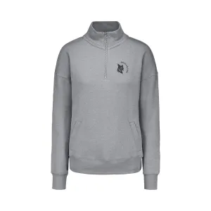 Women's Cloud Fleece Quarter-Zip Sweatshirt - Grey Free Mind Zen Glow