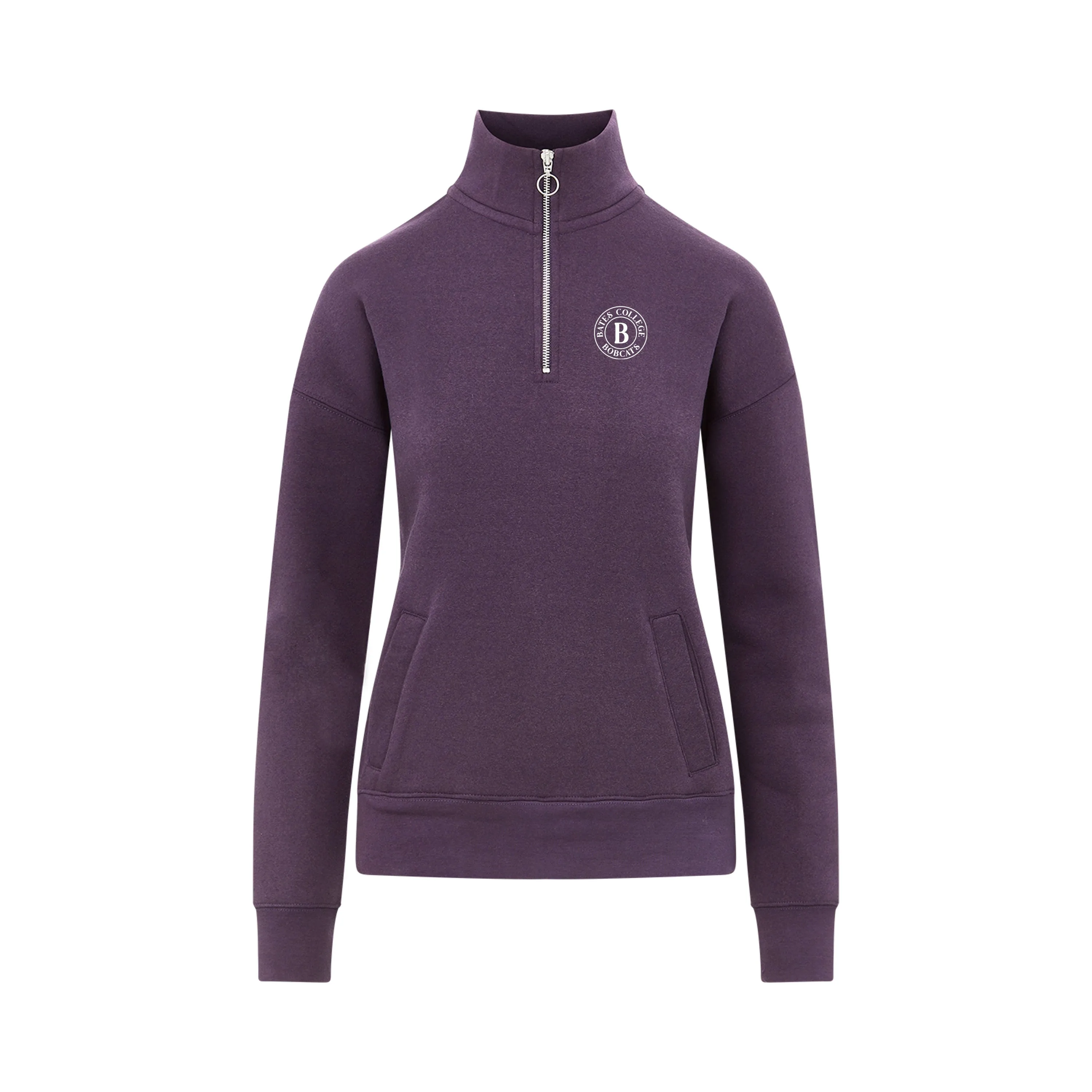 Women's Cloud Fleece Quarter-Zip Sweatshirt - Plum Trendy Trousers Classic Suit