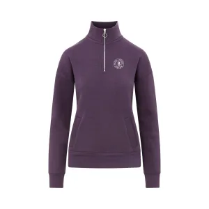 Women's Cloud Fleece Quarter-Zip Sweatshirt - Plum Trendy Trousers Classic Suit