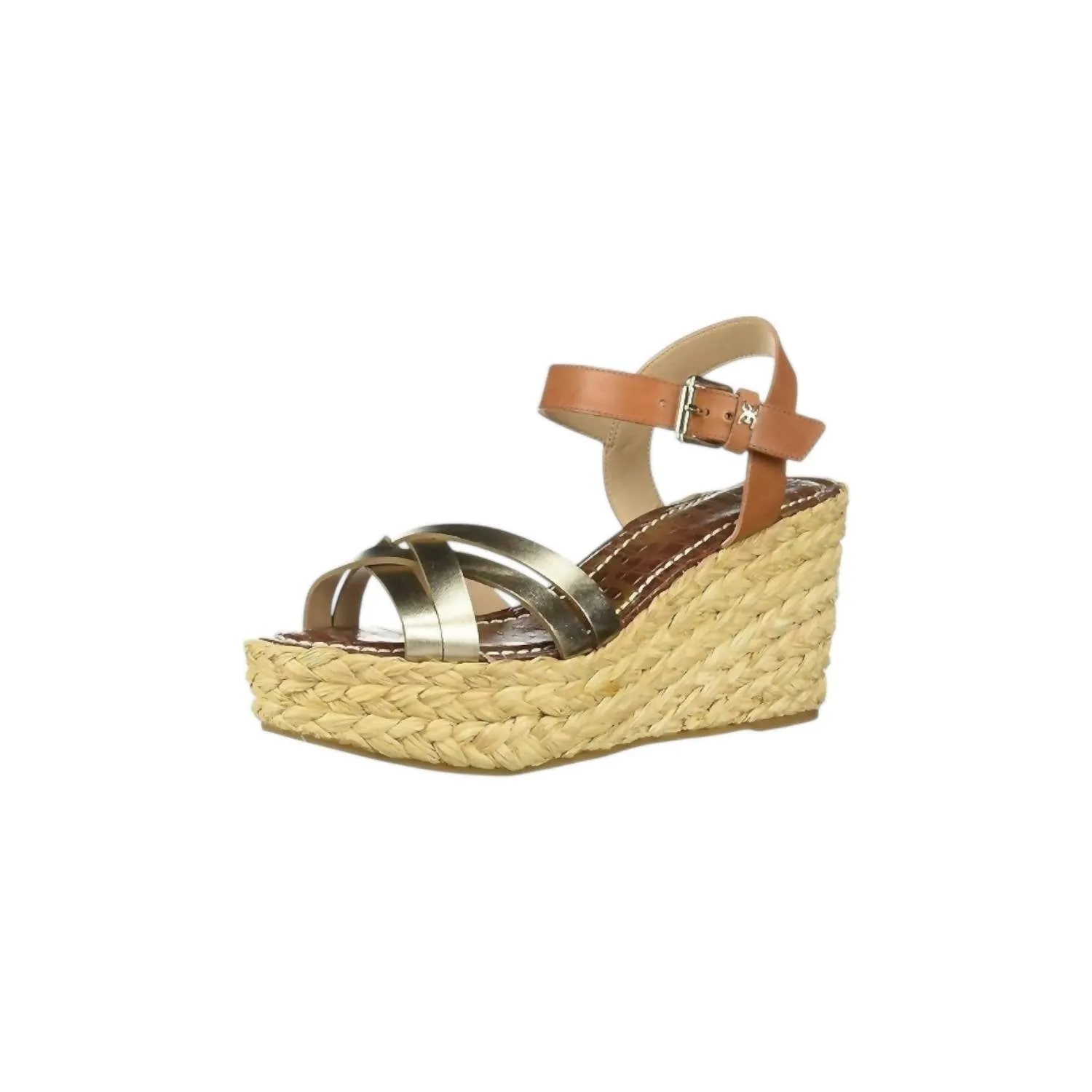 Women's Darline Ankle Strap Heels In Gold/buff Leather Glamorous Heeled Boots Special Occasion Shoes