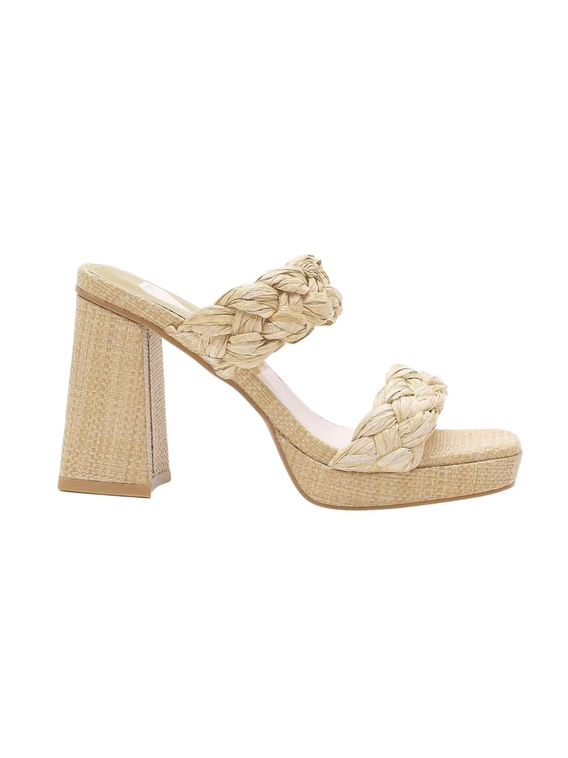 Sexy Red Heels Energetic Mood Women's Double Strap Raffia Heels In Natural