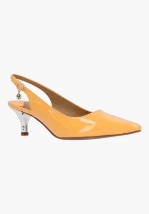 Comfortable Collar Women's Ferryanne Slingback Pump In Tangerine