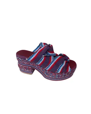 Weekend Fun Fashionable Design Women's Greta Sandal In Pomegranate