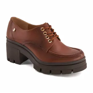 Arch Cushioning Women's Heeled Oxfords In Brown