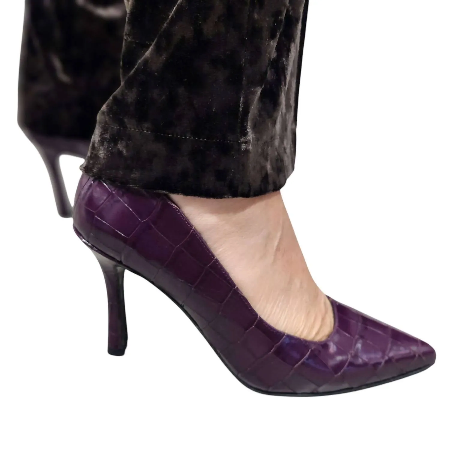 Cool Finish Women's Heeled Pumps In Purple