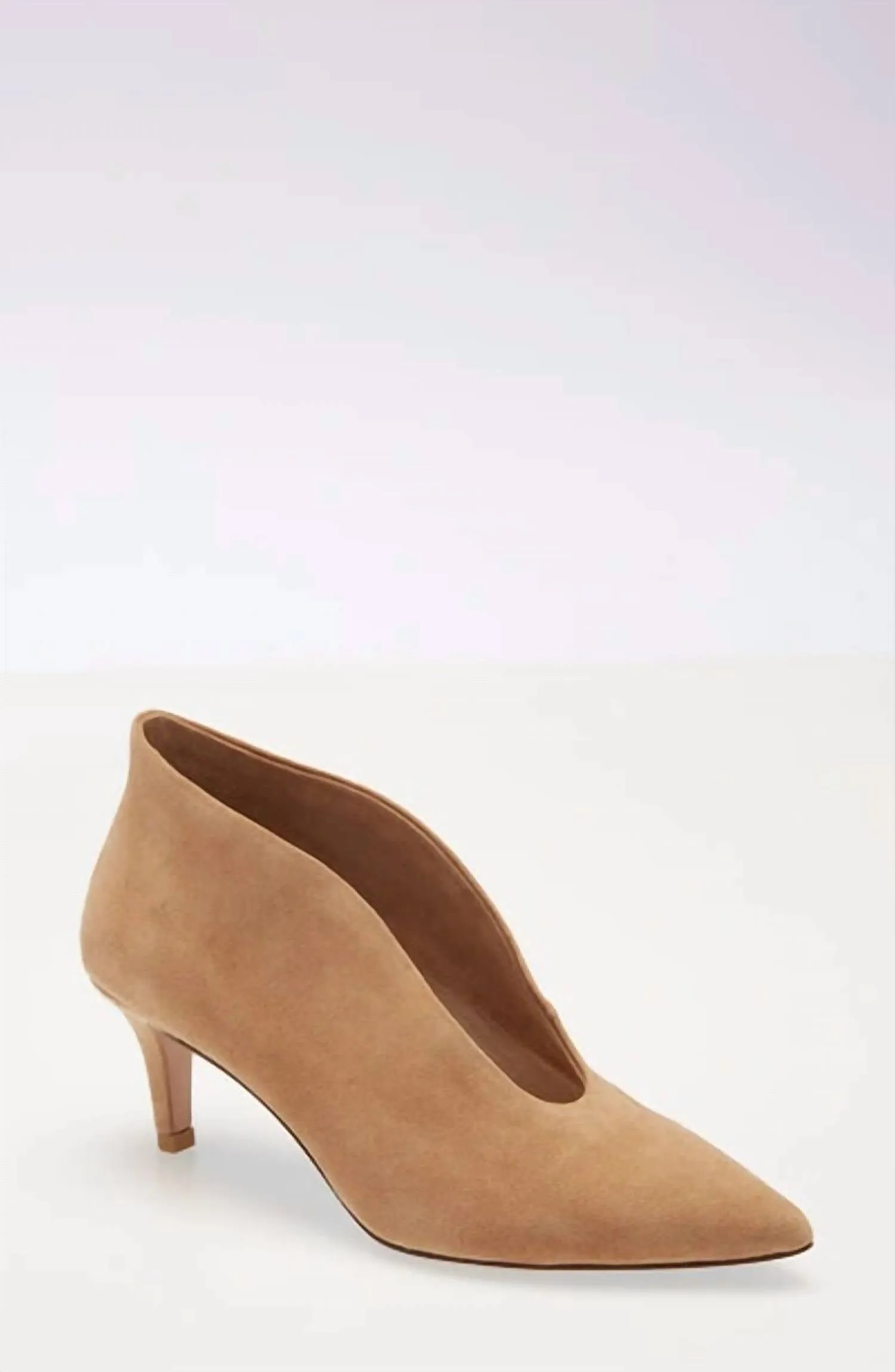 Daring Edge Sexy High Heels Women's Helena Suede Pump Heels In Latte Kid Suede