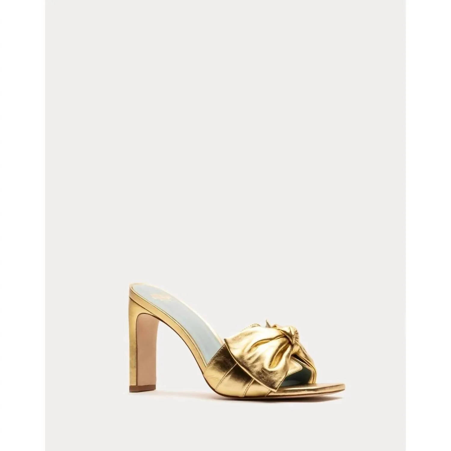 Heeled Sandals Affordable Women's Hilary Heels In Metallic Leather Gold