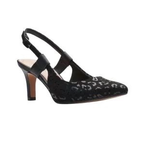 Women's Illeana Sky Shoe In Black Interest Wedge Heel Comfortable Insole