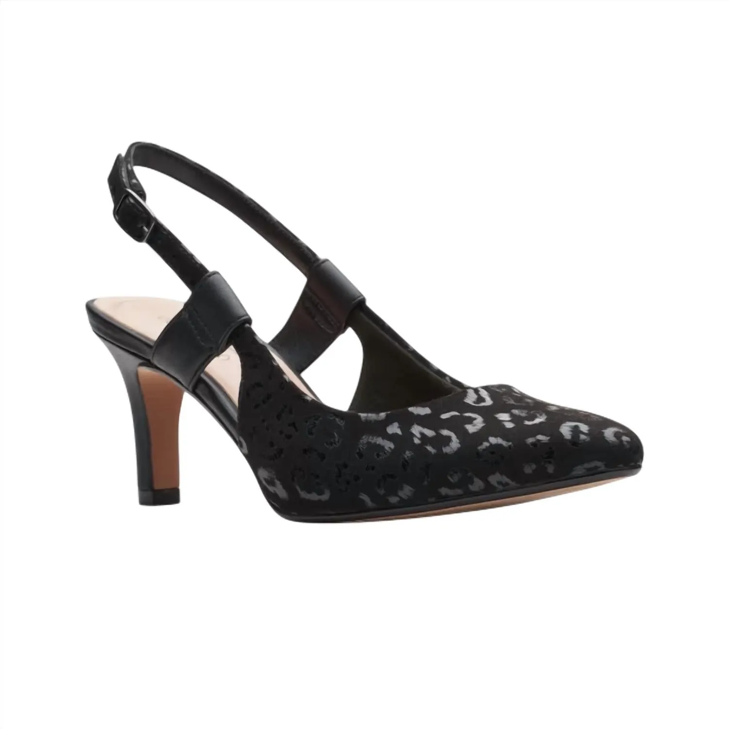 Women's Illeana Sky Shoe In Black Interest Wedge Heel Comfortable Insole