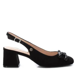 Women's Leather Pumps In Black Classic White Heels