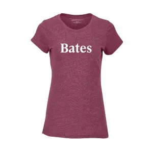 Women's Maroon Heather Tri-Blend Tee from Boxercraft AbrasionResistant Material