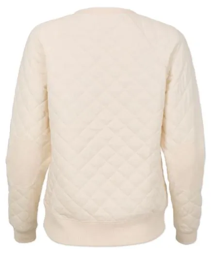 Hot Core Women's Natural Quilted Cream Crew from Boxercraft