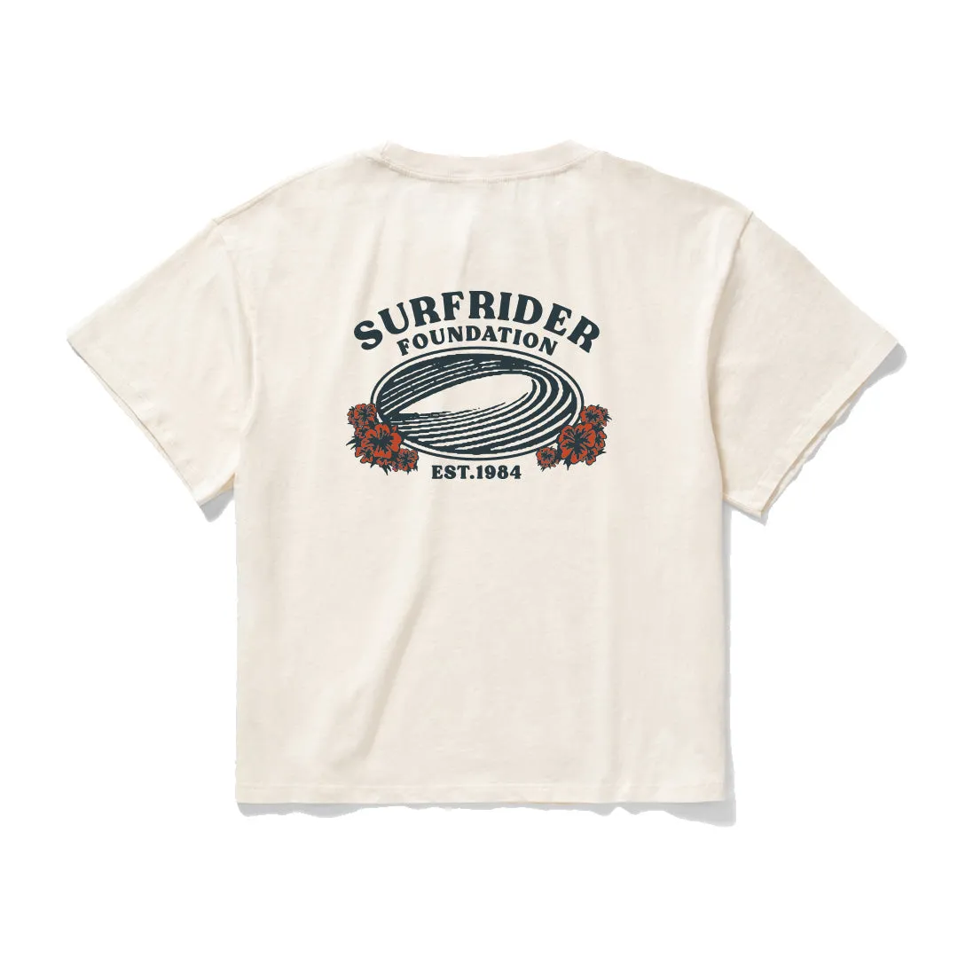 Compact Stitch Pattern Fashionable Layer Womens OG Flower Tee