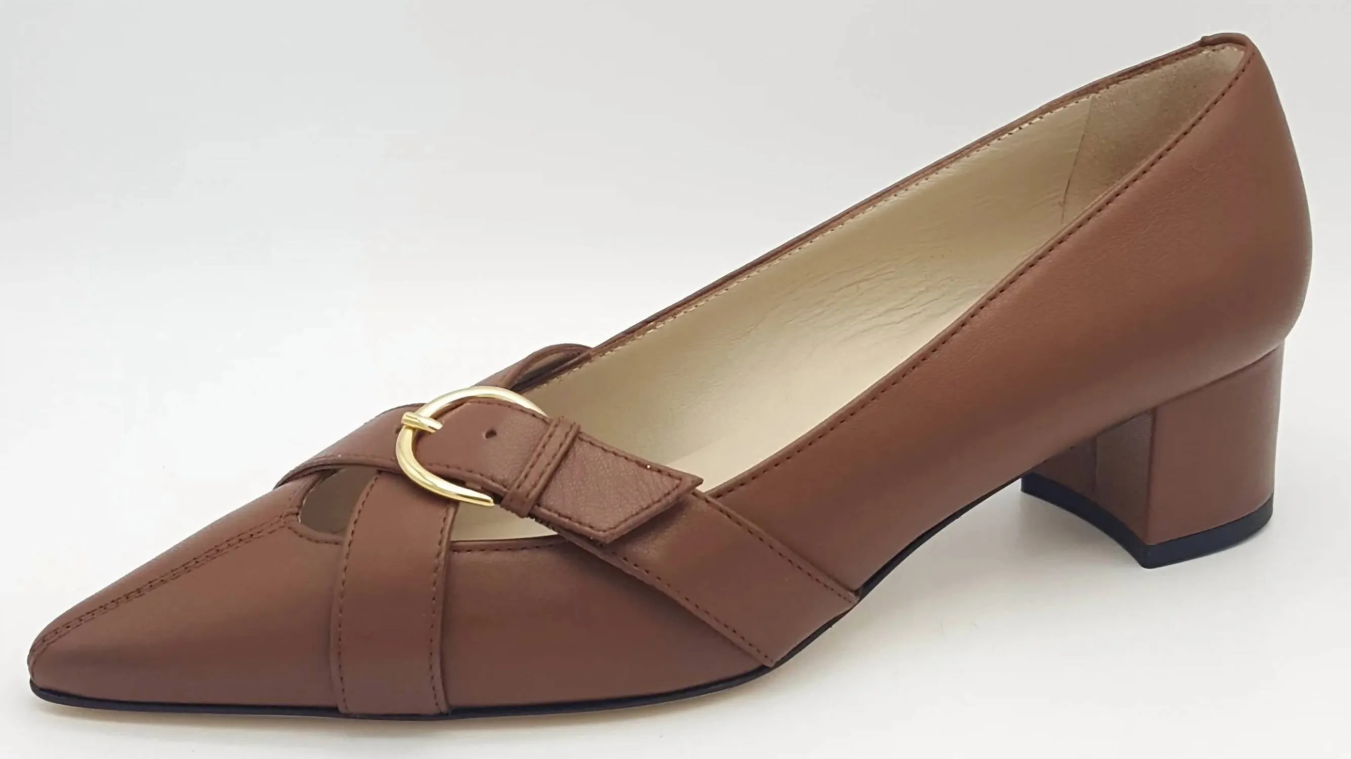 Smart Office Shoes Luxury Heels for Office Women's Pacifico Pointed Toe Pump In Brown