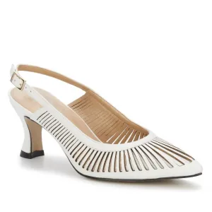 Cozy Mood Women's Sawyer Pump In White Leather