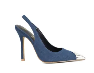 Autumn Sandals Comfortable Stilettos Women's Shonda Heel In Denim