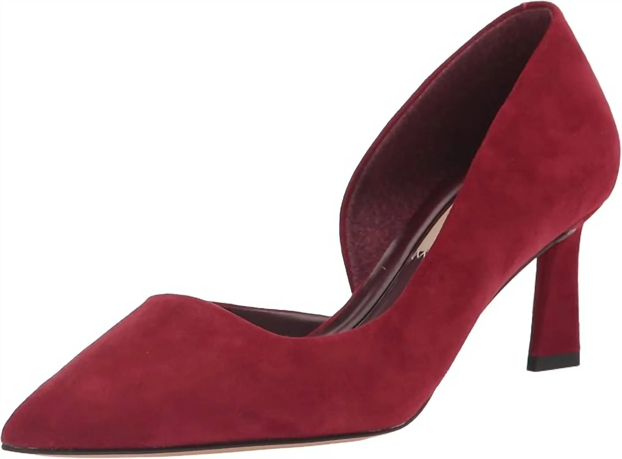 Comfort Technology Women's Tana Slip On Heel Pumps In Red Suede