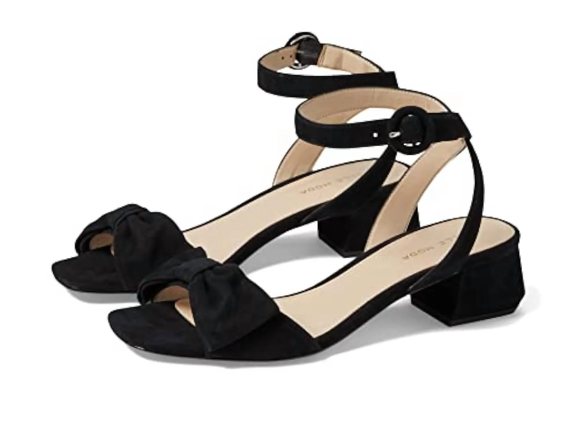 Women's Tandi Heels In Black Suede Luxe Leather Heels