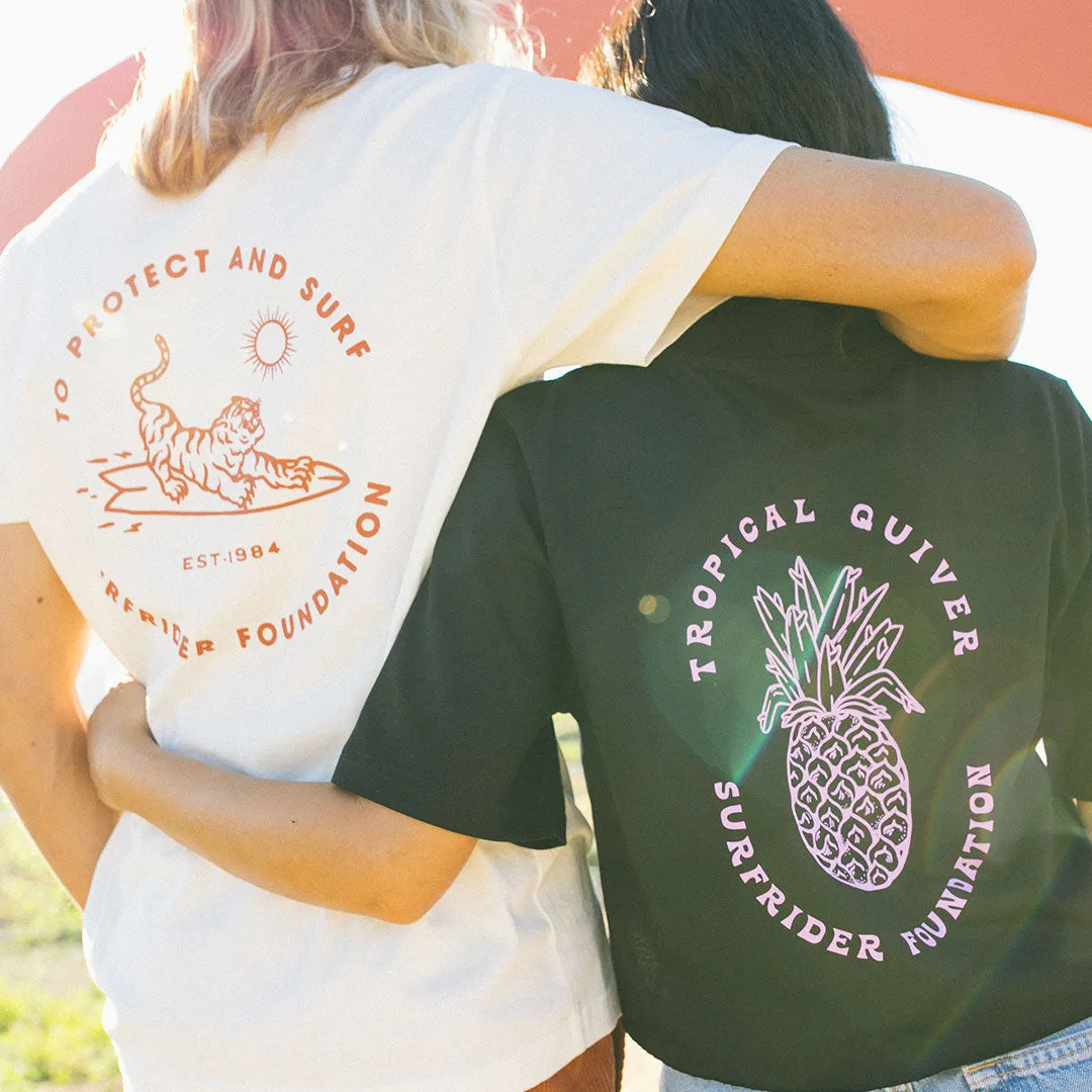 Womens Tropical Quiver Tee BreathableMaterial