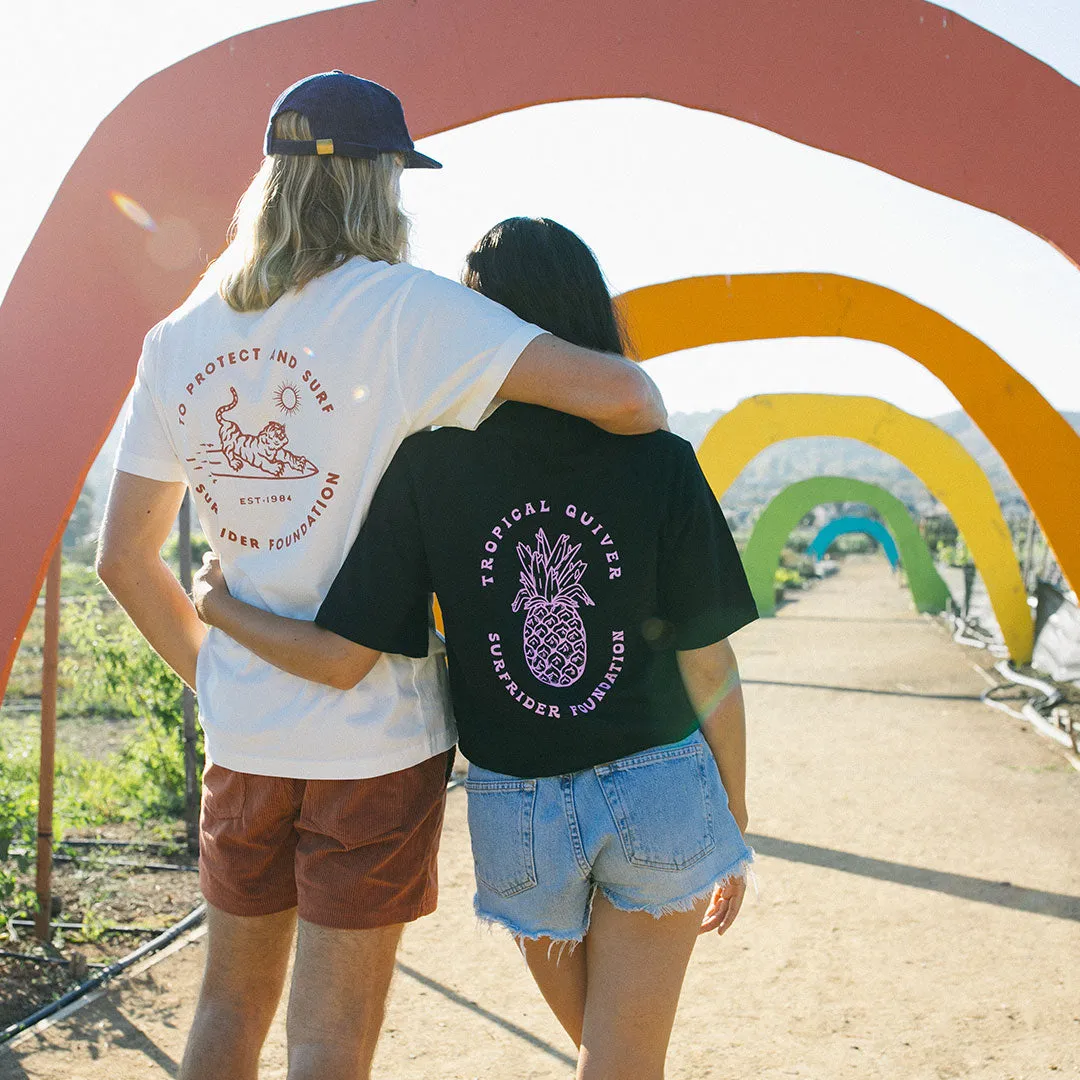 Womens Tropical Quiver Tee Wrinkle Resistant Cloth