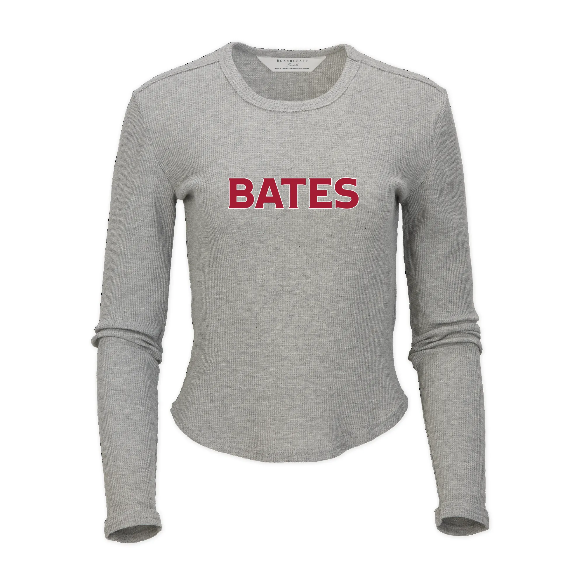 Women's Waffle-Knit Long Sleeve Tee from Boxercraft Everyday Fit Minimal Comfort