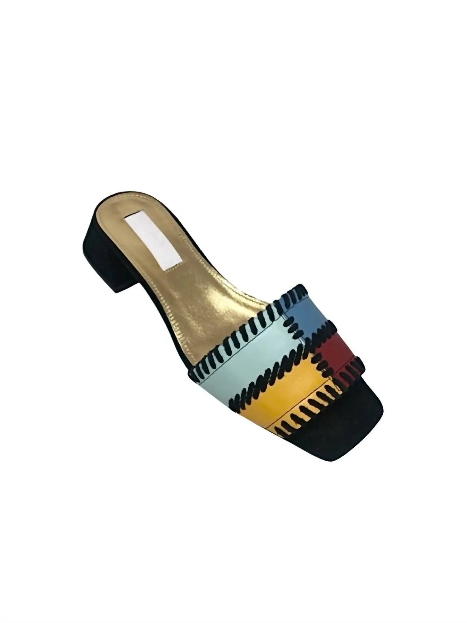 Women's Whip Stitch Slide In Multi-Colored Closed Toe