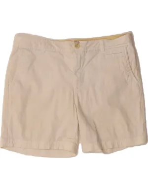 Stylish Element Polka Dot DOCKERS Womens Chino Shorts US 14 XL W36 Off White Cotton