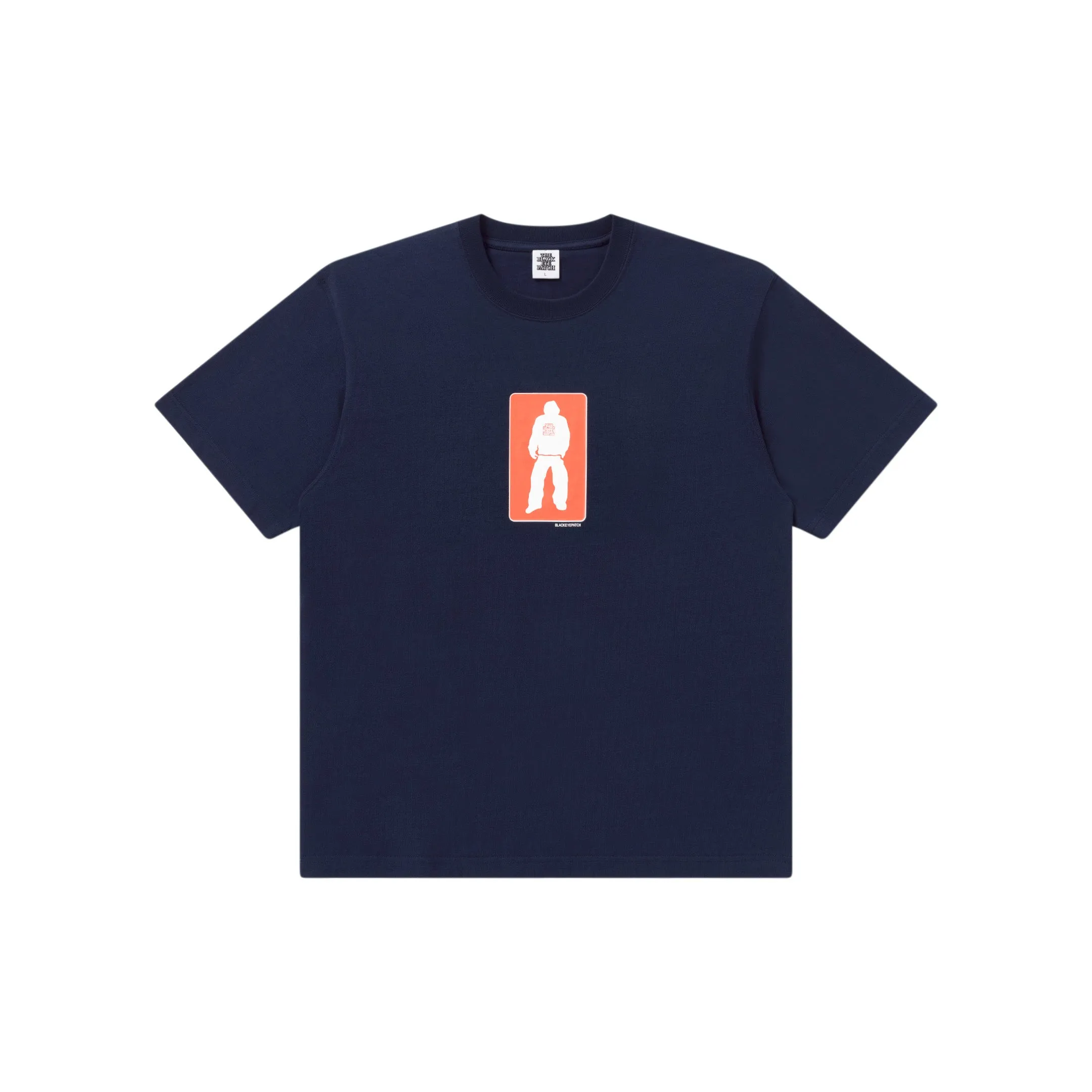 WORN SILHOUETTE TEE NAVY Trendy Casual Wear Zero Waste Production